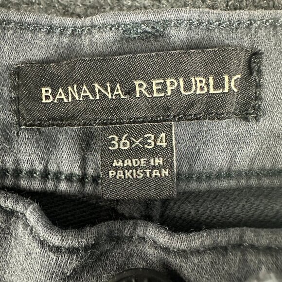 Banana Republic Pants Womens 4 Ryan Fit Gray Cotton Stretch Pockets Flared Leg - Picture 4 of 8